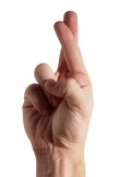 crossed fingers